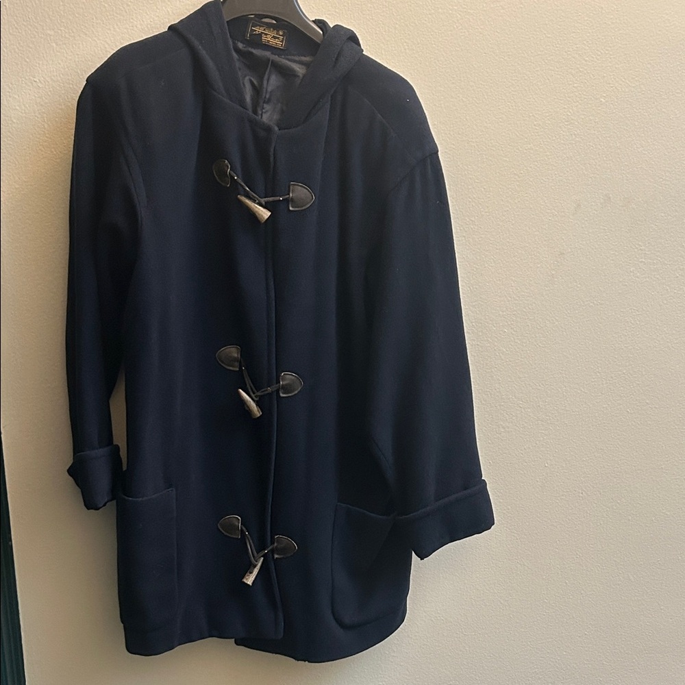 Vintage Eddie Bauer Navy Blue Women's Toggle button closure Coat